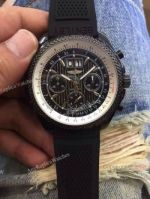 Clone Breitling for Bentley Black Watch Case Black Rubber Band Mens Watch
